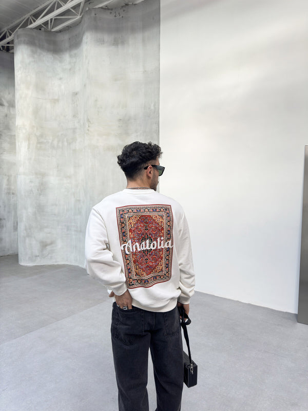 ANATOLIA LONG-SLEEVE MIKINA - BIELE