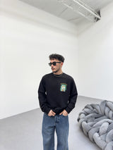 RIVIERA LONG-SLEEVE MIKINA - ČIERNE